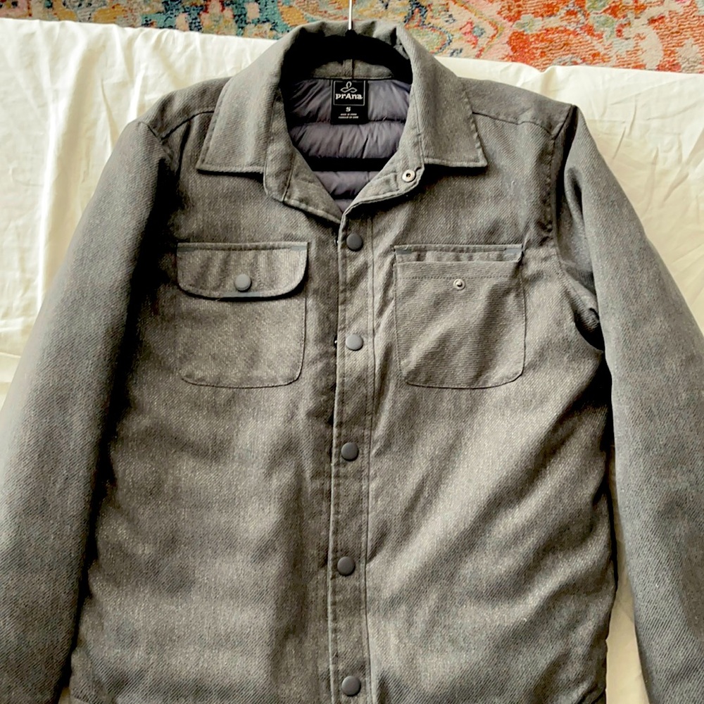 Prana Showdown Jacket- gray/light charcoal